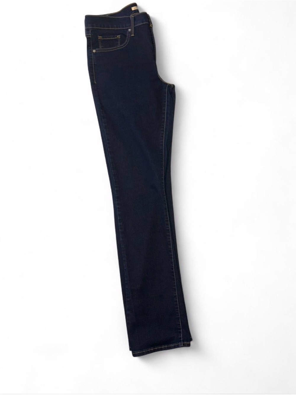 Dark Blue Women's Levi Shaping Straight Jeans